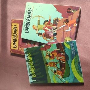 Books 1,2 and 3 of Graphic Novel series "Lumber Janes"